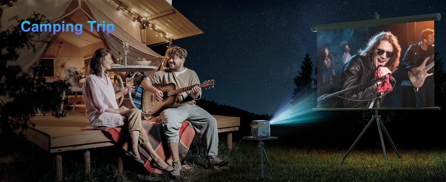 Projecteur de th¨¦atre portable, 18000lumens, WiFi 5G, Bluetooth, prise en charge Full HD, ¨¦cran 1080P, home cin¨¦ma