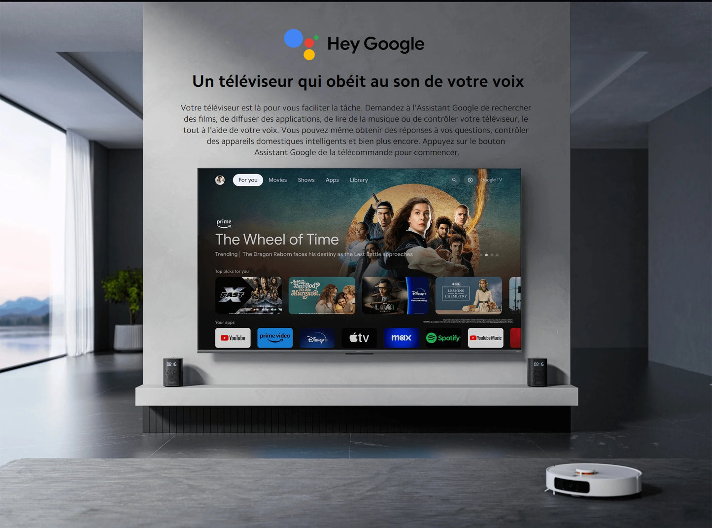 TV A Pro 43 2025 | Écran QLED 4K lumineux aux couleurs précises, Finition métallique haut de gamme avec cadre ultra-fin, Son immersif avec Dolby Audio™