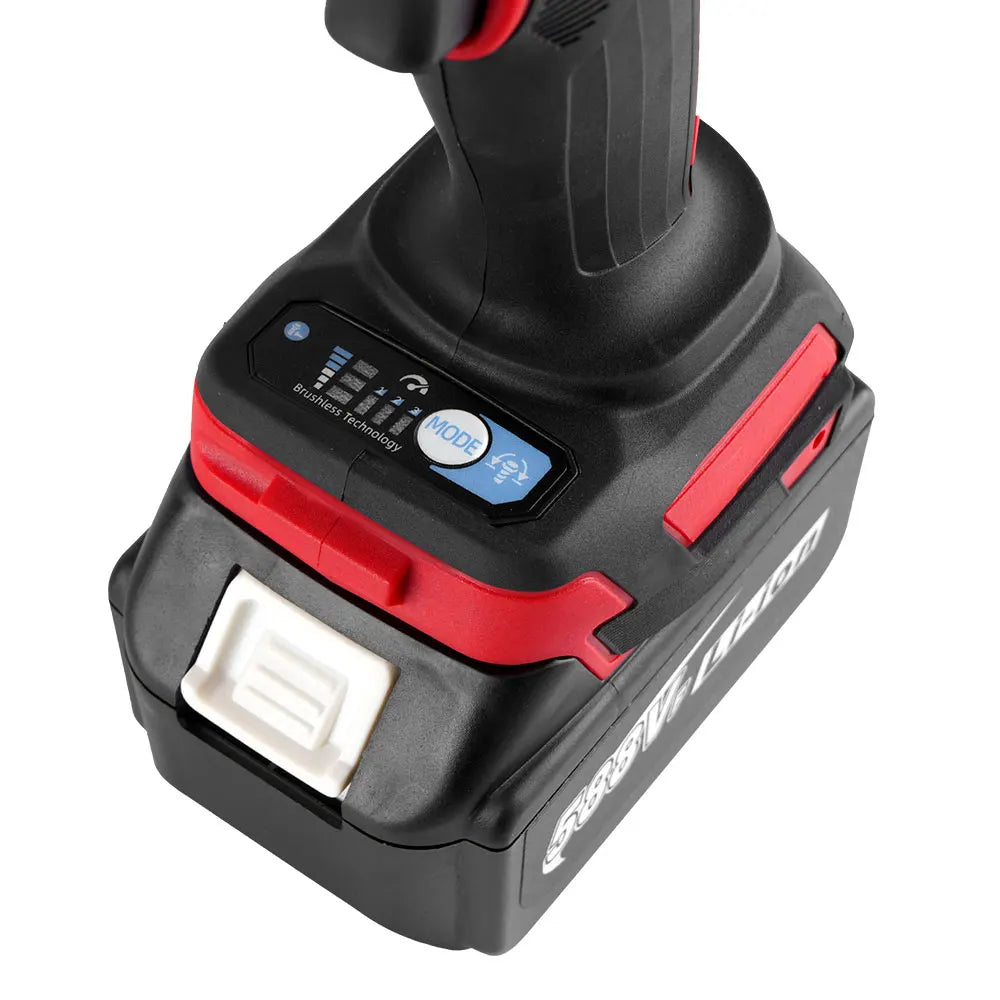 Outil ¹Èlectrique sans fil pour Makita, batterie au lithium-ion de 1/2 pouces, sans balais, 18V, couple de 1800 N.M, 2 Battery EU Plug B