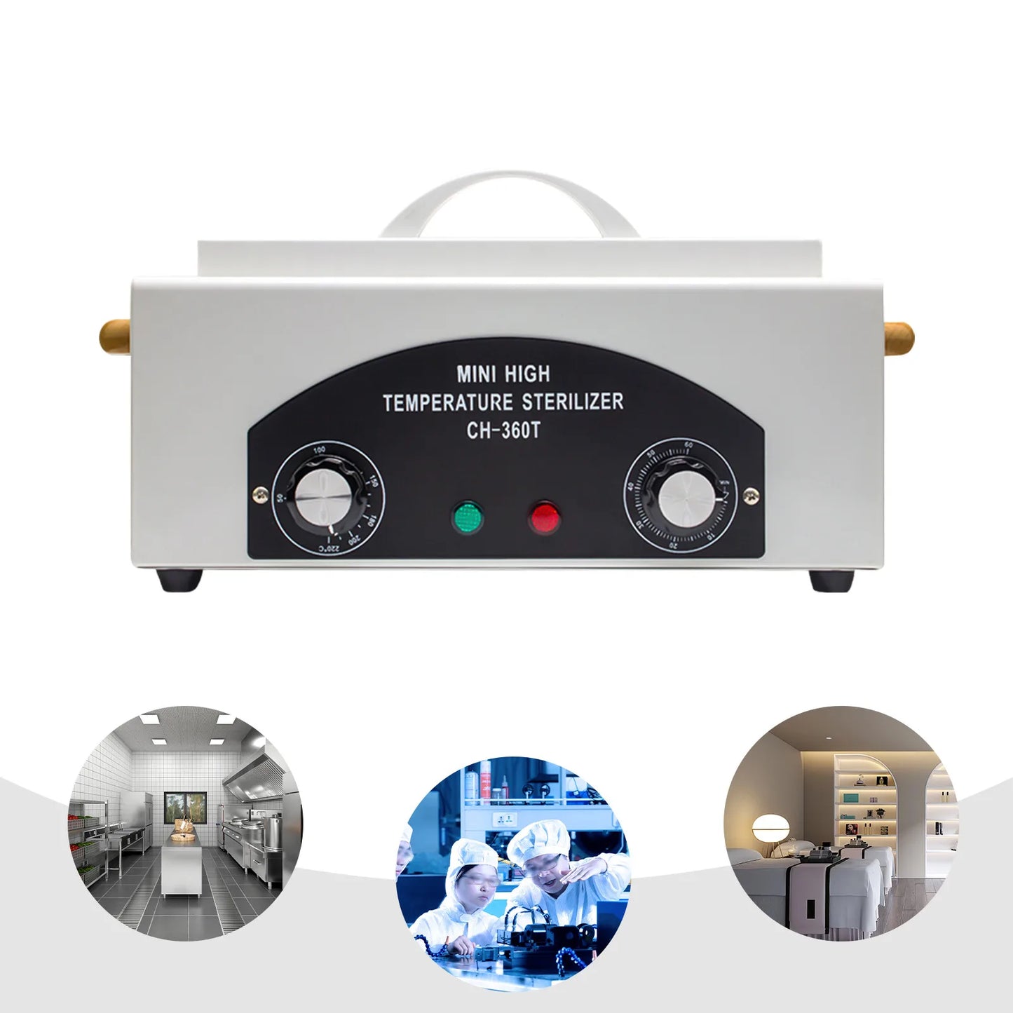 Unit¨¦ de st¨¦rilisation ¨¤ air chaud pour salon de manucure et tatouage, armoire de st¨¦rilisation ¨¤ haute pression avec minuterie, 300W