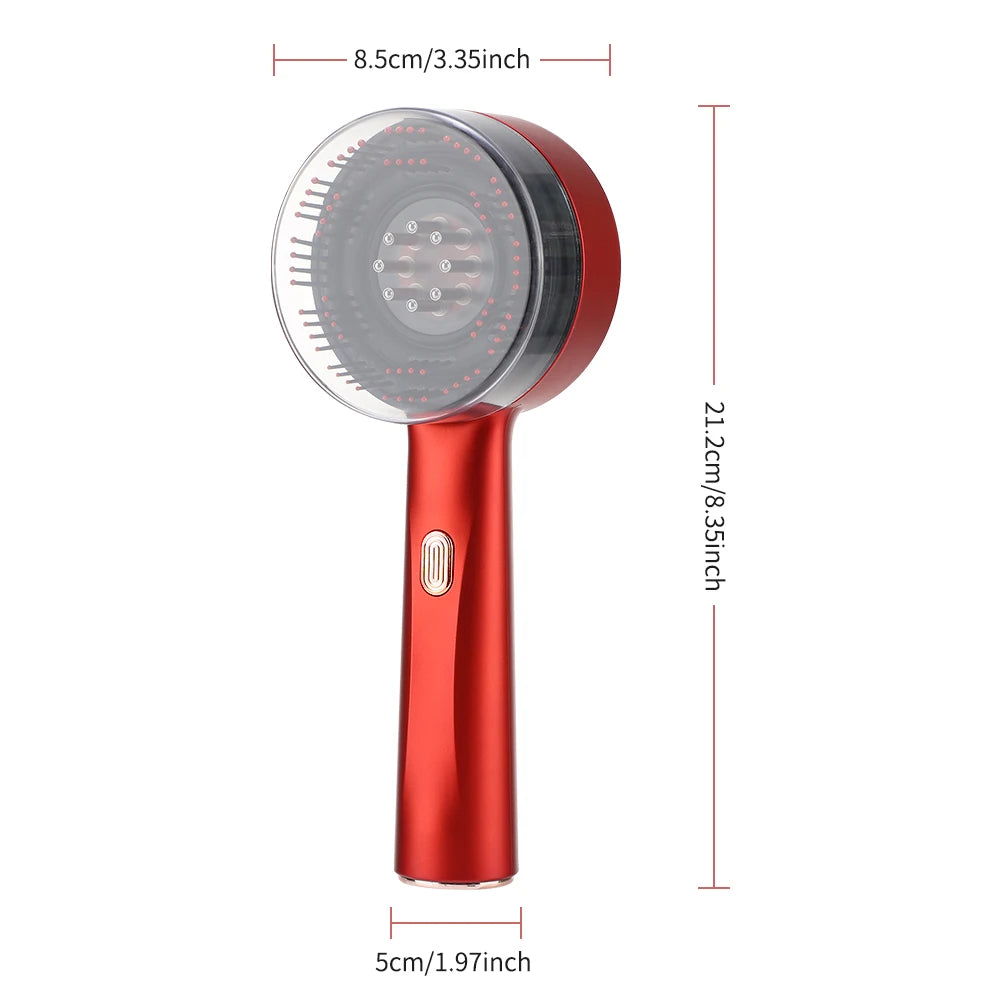 Peigne de massage ½Ç vibration ¹Èlectrique, lumiõ¹re Purple, follicule des cheveux, cuir chevelu, huile, applicateur liquide, masseur de tÄÇte, croissance des cheveux, anti-perte