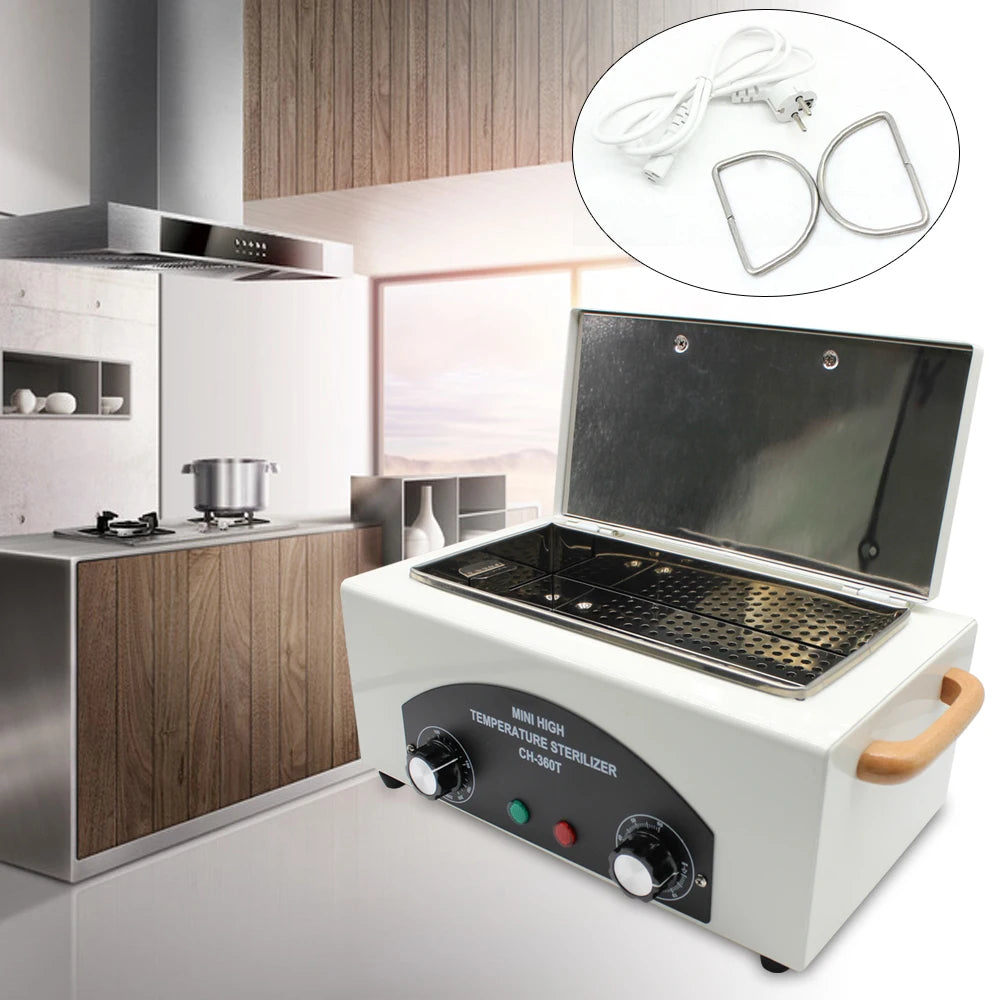 Unit¨¦ de st¨¦rilisation ¨¤ air chaud pour salon de manucure et tatouage, armoire de st¨¦rilisation ¨¤ haute pression avec minuterie, 300W