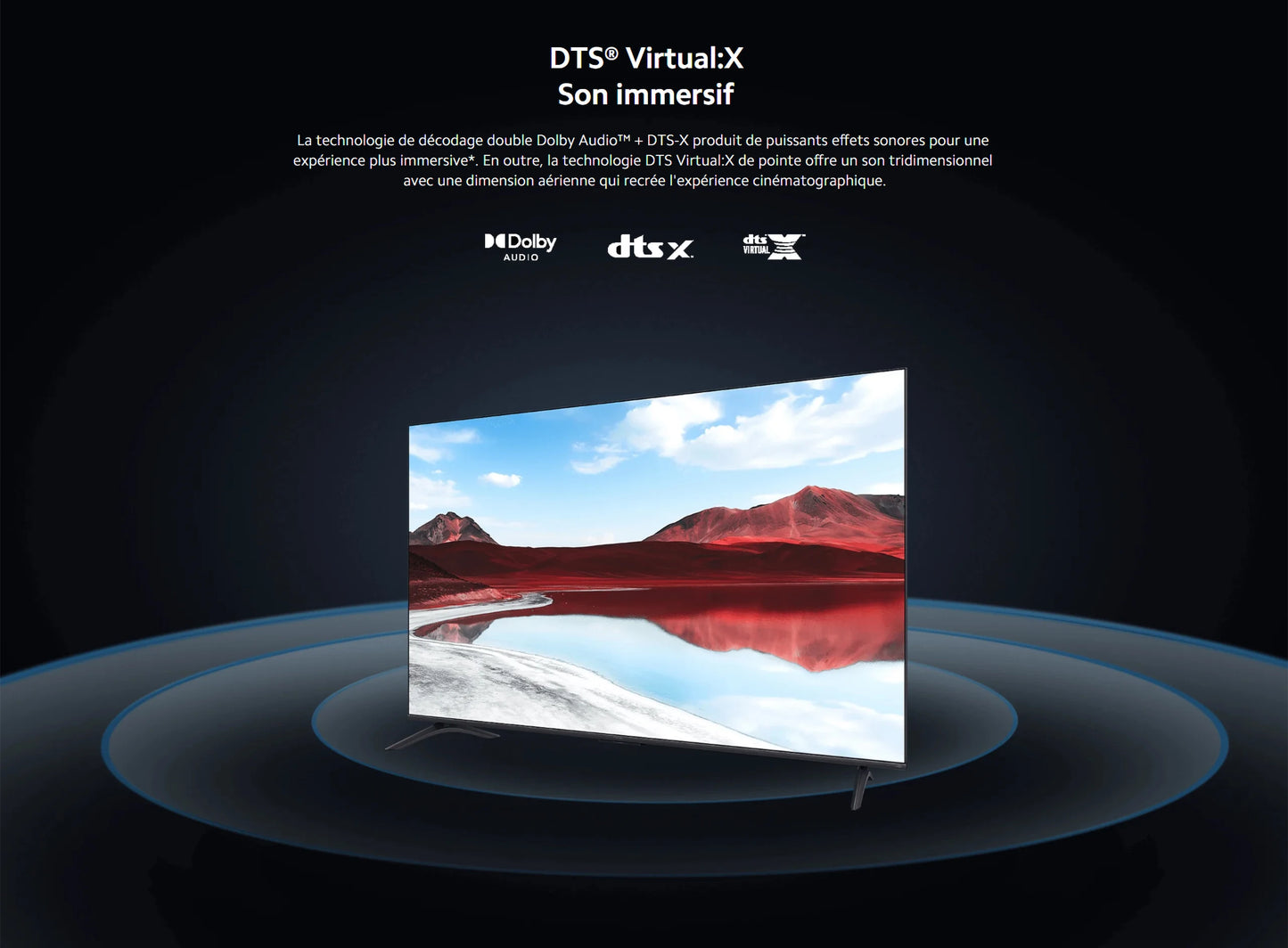 TV A Pro 43 2025 | Écran QLED 4K lumineux aux couleurs précises, Finition métallique haut de gamme avec cadre ultra-fin, Son immersif avec Dolby Audio™