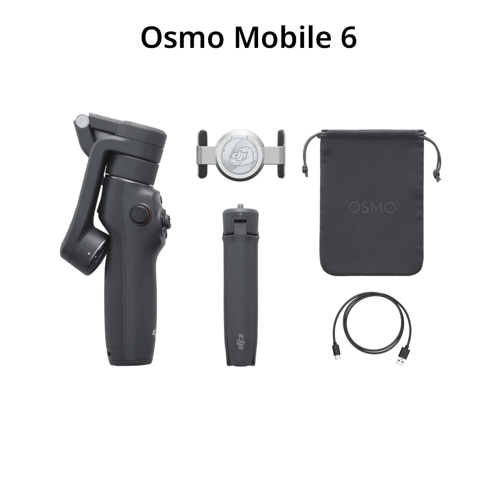 Osmo Mobile 6 OM 6 D¨¦terminer le cardan, Stabilisation ¨¤ 3 axes, Security eTrack 5.0, Extension int¨¦gr¨¦e, Nouvelle marque originale, En stock