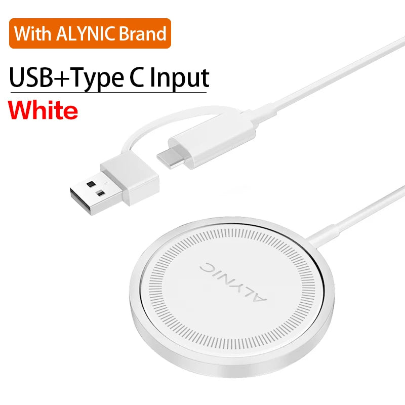 Chargeur sans fil magnétique 30W, support de charge rapide pour iPhone 15 14 13 12Pro Max Airpods PD USB A, Station d'accueil pour chargeurs de téléphone