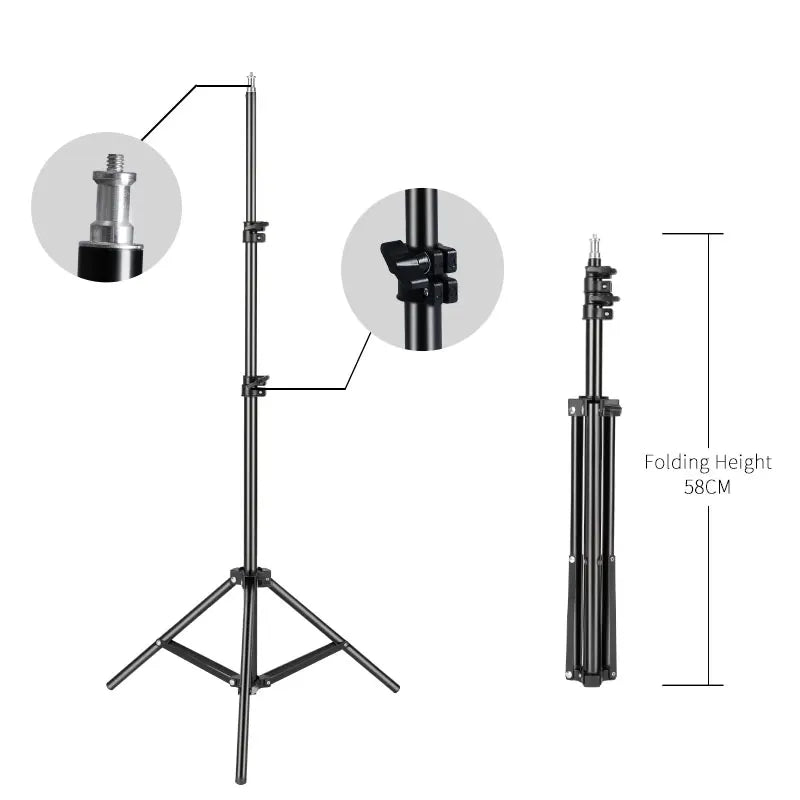 Anneau lumineux LED 18 pouces avec tr¨¦pied et support pour t¨¦l¨¦phone, ¨¦clairage annulaire pour Studio Photo, vid¨¦o, Selfie, YouTube