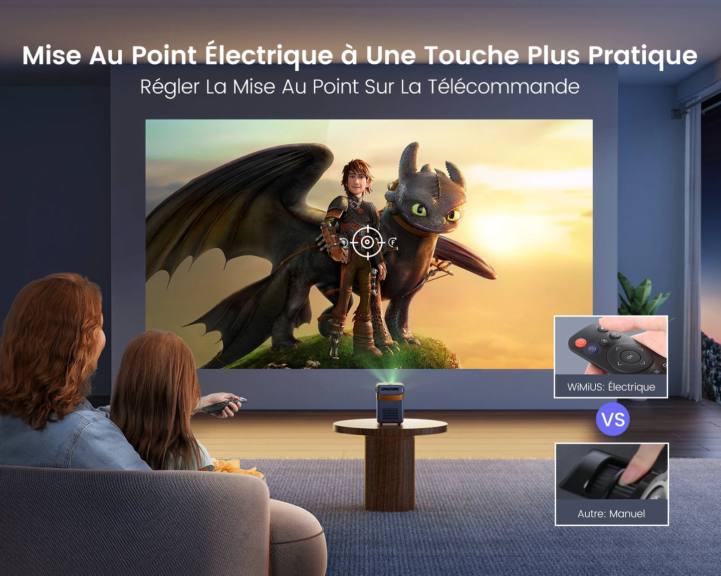 Projecteur de th¨¦atre portable, 18000lumens, WiFi 5G, Bluetooth, prise en charge Full HD, ¨¦cran 1080P, home cin¨¦ma