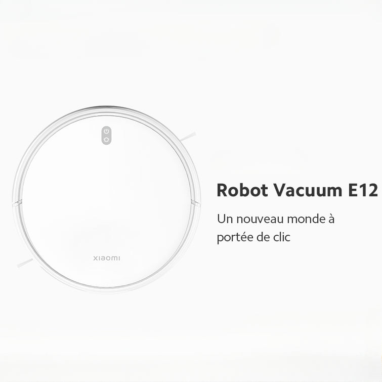 Robot Vacuum E12,Puissance d'aspiration de 4000 Pa,Planification intelligente des parcours aspirateur robot