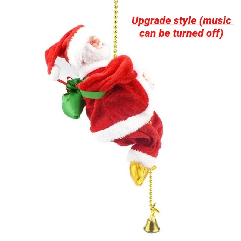 ¹Èchelle ¹Èlectrique de ULd'escalade de põ¹re No?l avec la musique, jouets musicaux de põ¹re No?l pour l'arbre de No?l, cadeaux de d¹Ècoration ½Ç la maison pour des gar?ons et des filles