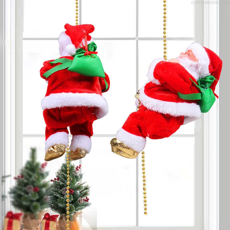 ¹Èchelle ¹Èlectrique de ULd'escalade de põ¹re No?l avec la musique, jouets musicaux de põ¹re No?l pour l'arbre de No?l, cadeaux de d¹Ècoration ½Ç la maison pour des gar?ons et des filles