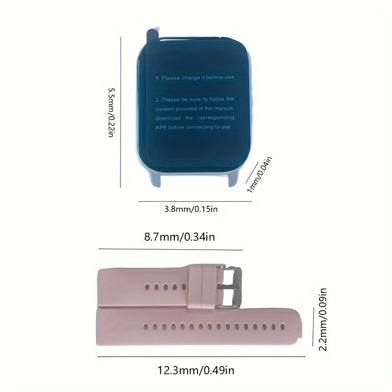 Montre connect¨¦e pour hommes/femmes avec appels sans fil et alertes de messages, montre de fitness avec ¨¦cran tactile HD de 1.85 pouce, 120+ modes sportifs, r¨¦ception/¨¦mission d'appels.