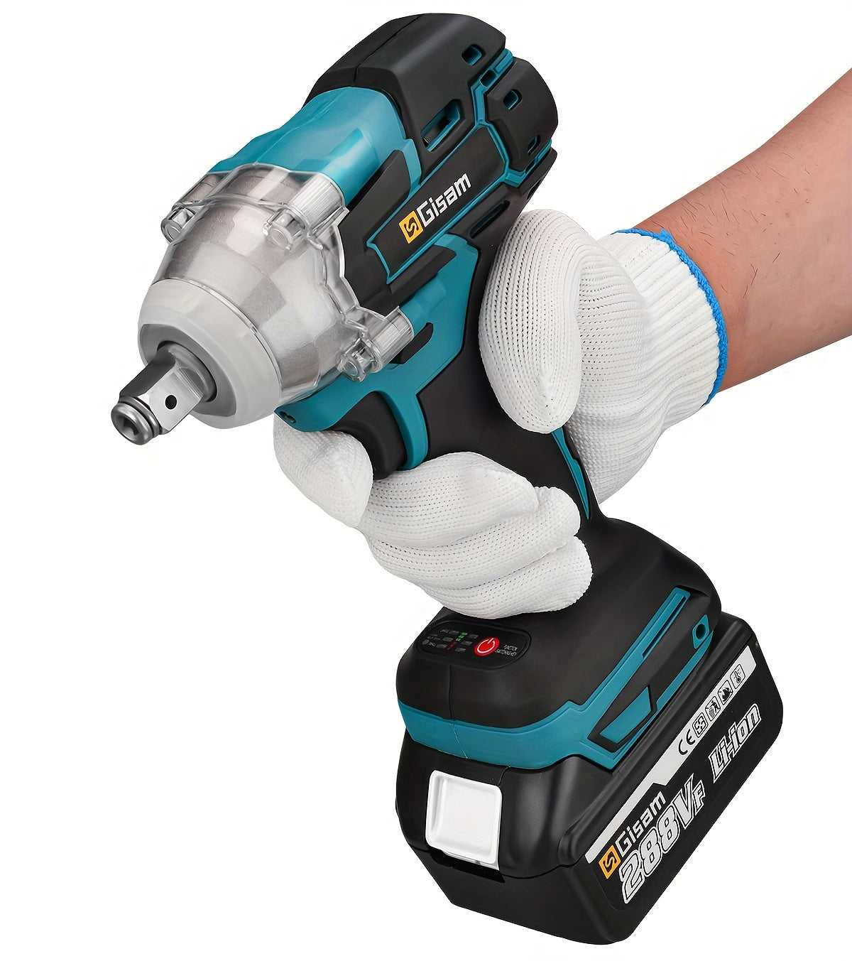 Cl¨¦ ¨¤ chocs ¨¦lectrique sans fil 21 V, Ensemble de 2 batteries + 1 chargeur, jeu de cl¨¦s ¨¤ chocs ¨¦lectriques sans fil, cl¨¦ ¨¤ chocs ¨¦lectrique 1/2 pouce, moteur sans balais 4815, cl¨¦ ¨¤ chocs ¨¦lectrique ¨¤ arbre creux ¨¤ 2 t¨ºtes