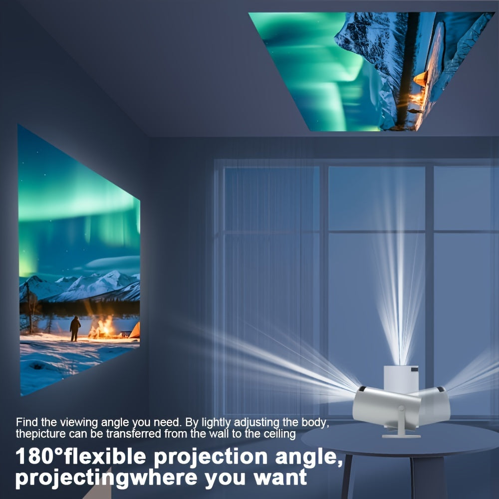 Projecteur HY300Pro 4K Android 11 Double Wifi6 260 ANSI Prise EU Allwinner H713 sans fil 5.0 1080P 1280*720P Home Cin¨¦ma Projecteur Ext¨¦rieur