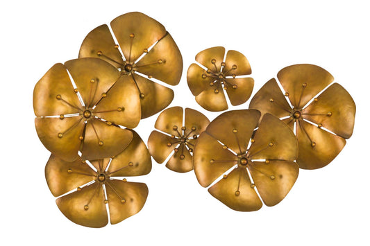 PANNELLO EN FERRO FLOWE GOLDY -B- CM 80X6X57