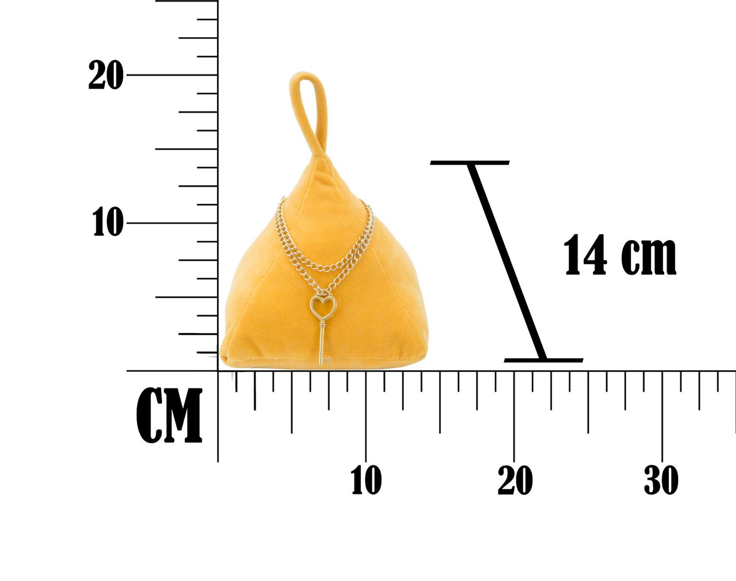 F/PORTE TRIANGLE ARANCIONE CM 14X14X20