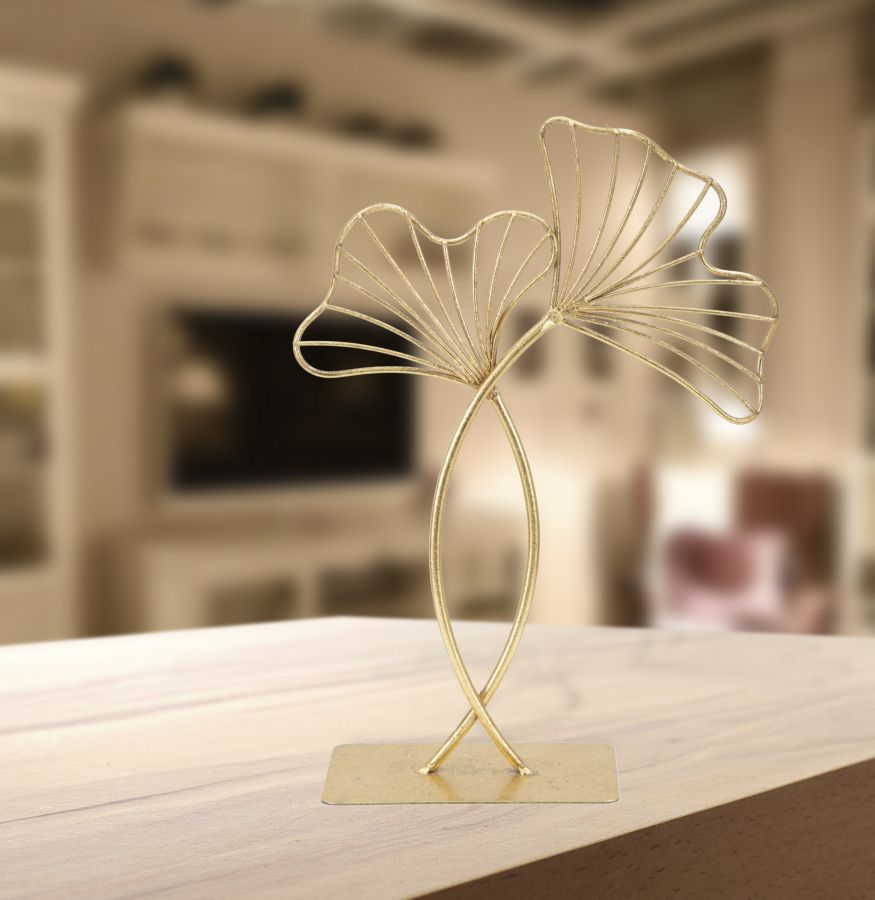 SCULTURA FEUILLE GLAM CM 25X8,5X35