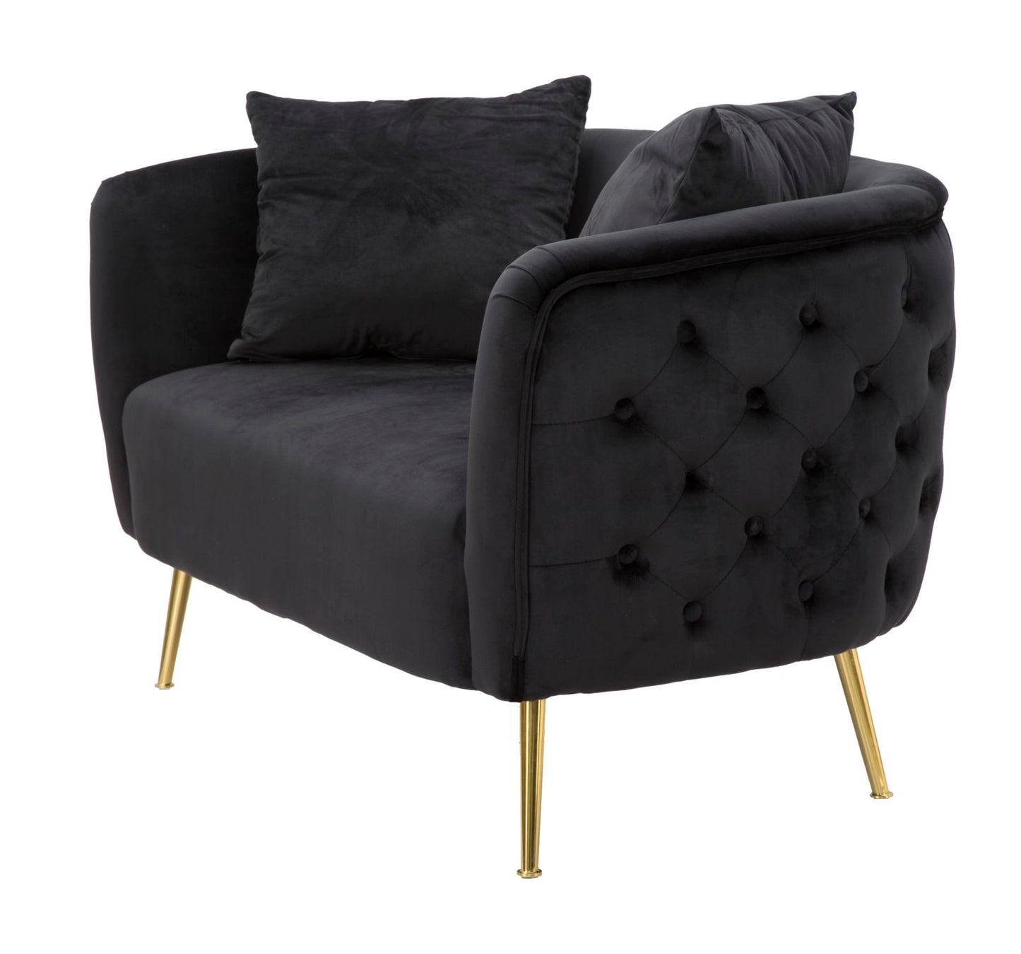 DIVANETTO BUCAREST NOIR CM 127X74X71