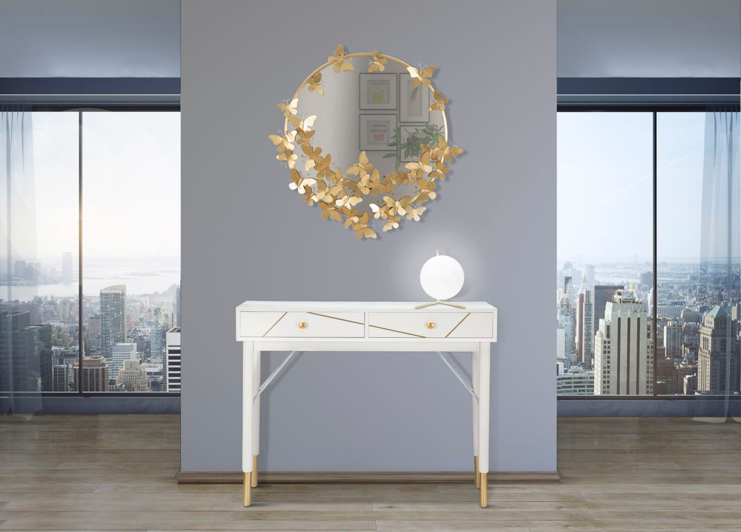 SPECCHIO FARFALLE ROND CM 74X4X75