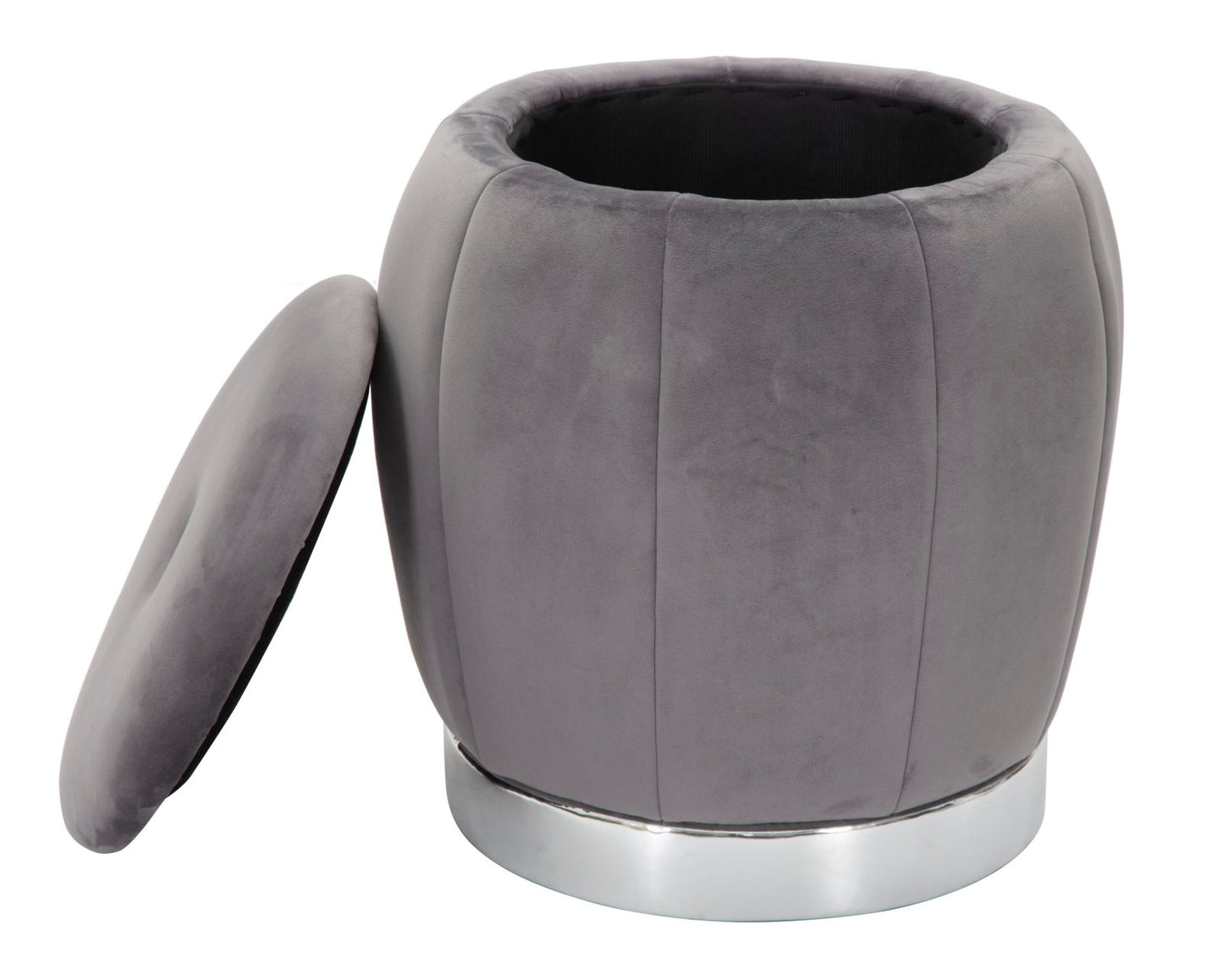 PUFF/CONTENITORE PARIS GRIGIO/ARGENT CM ? 43X43