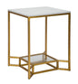 TAVOLINETTO DOUBLE MARBRE CM 47X47X60