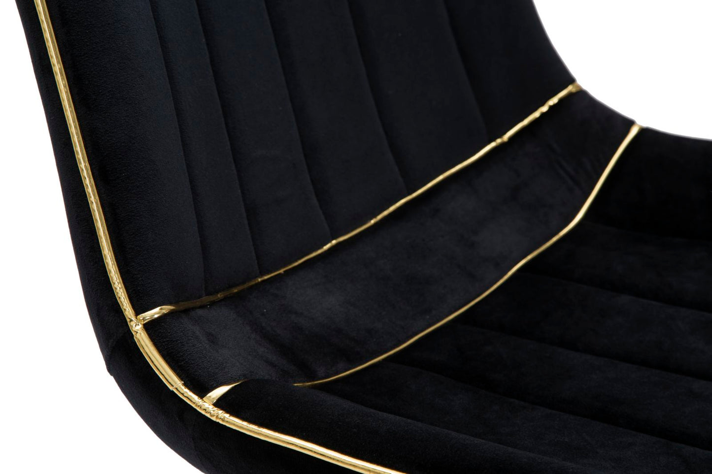 SEDIA PARIS NERA/OR ENSEMBLE 2 PZ CM 51X59X79