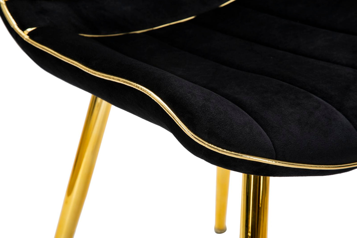 SEDIA PARIS NERA/OR ENSEMBLE 2 PZ CM 51X59X79