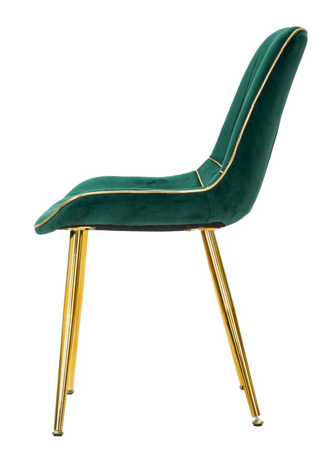 SEDIA PARIS VERT/OR ENSEMBLE 2 PZ CM 51X59X79