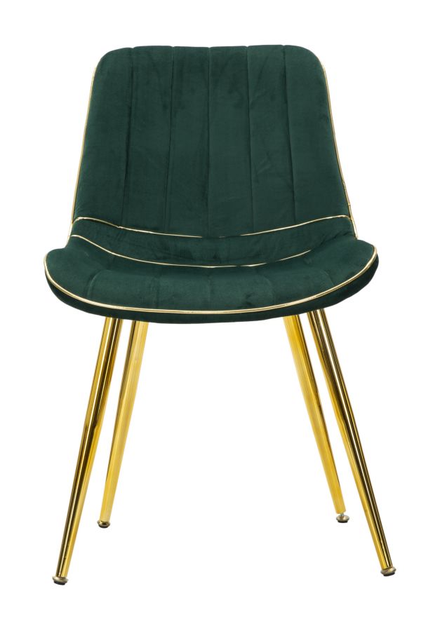 SEDIA PARIS VERT/OR ENSEMBLE 2 PZ CM 51X59X79