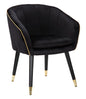 POLTRONA PARIS NERA/OR CM 62X58X78