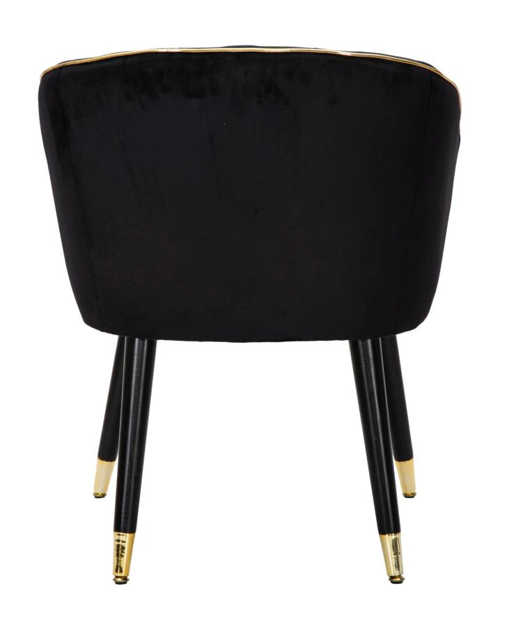 POLTRONA PARIS NERA/OR CM 62X58X78
