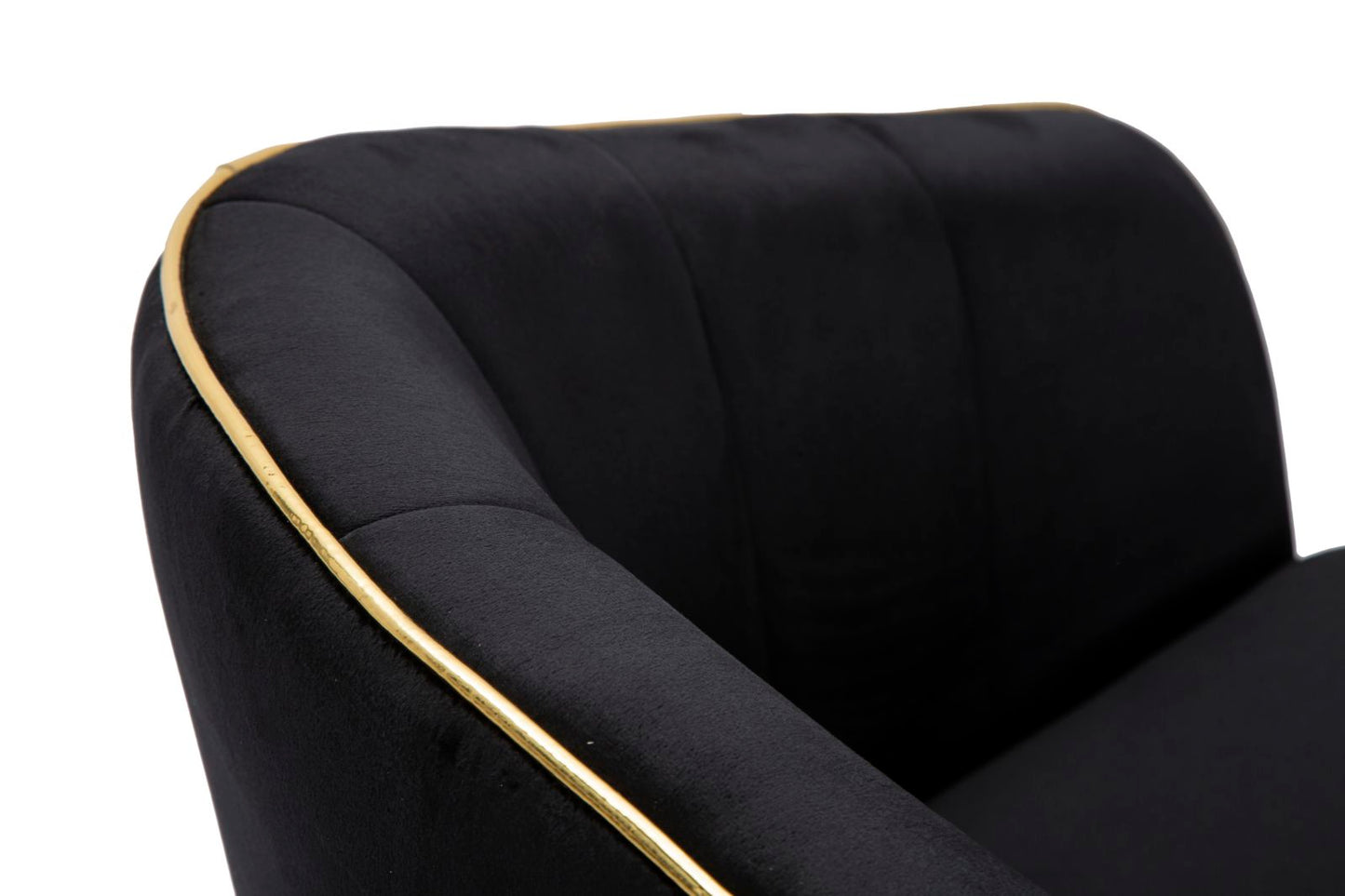 POLTRONA PARIS NERA/OR CM 62X58X78