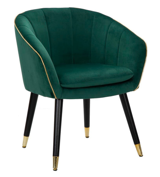 POLTRONA PARIS VERT/OR CM 62X58X78