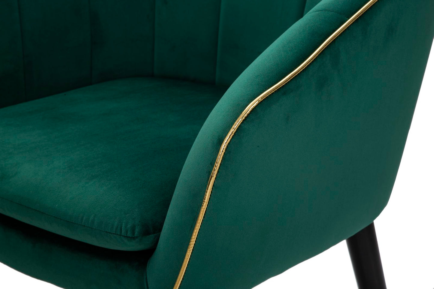 POLTRONA PARIS VERT/OR CM 62X58X78