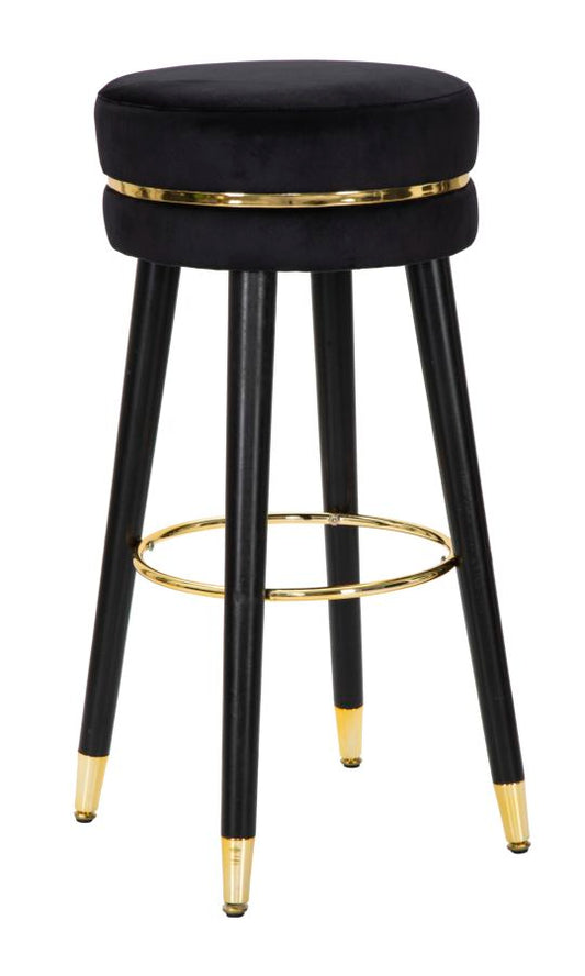 SGABELLO BAR PARIS N¨¦RO/OR CM ? 35X74