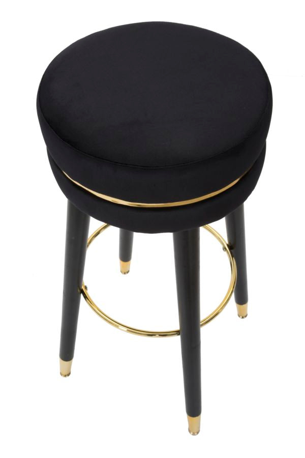 SGABELLO BAR PARIS N¨¦RO/OR CM ? 35X74