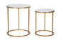 TAVOLINETTI SIMPLEMENT MARBRE COPPIA CM ? 52X63-42X53