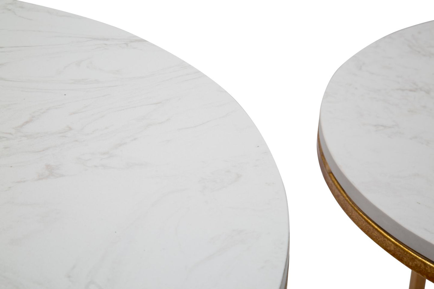 TAVOLINETTI SIMPLEMENT MARBRE COPPIA CM ? 52X63-42X53