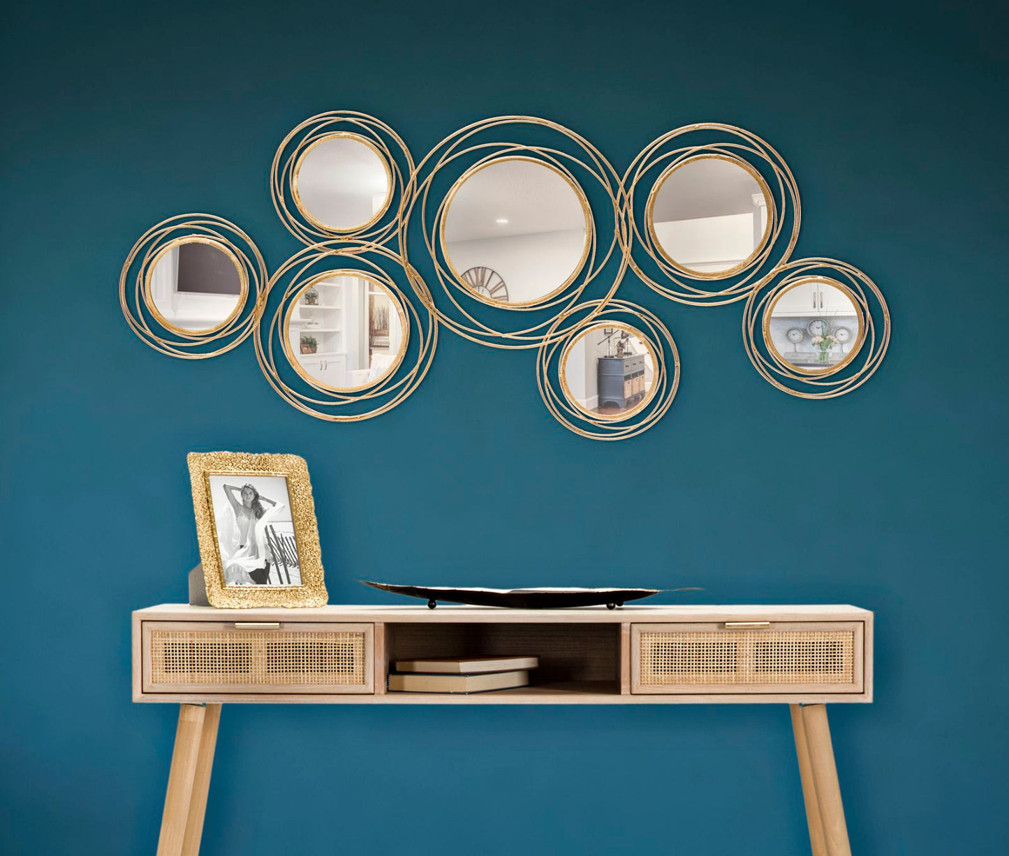PANNELLO/SPECCHIO OR ROND CM 124,5X4X53,5