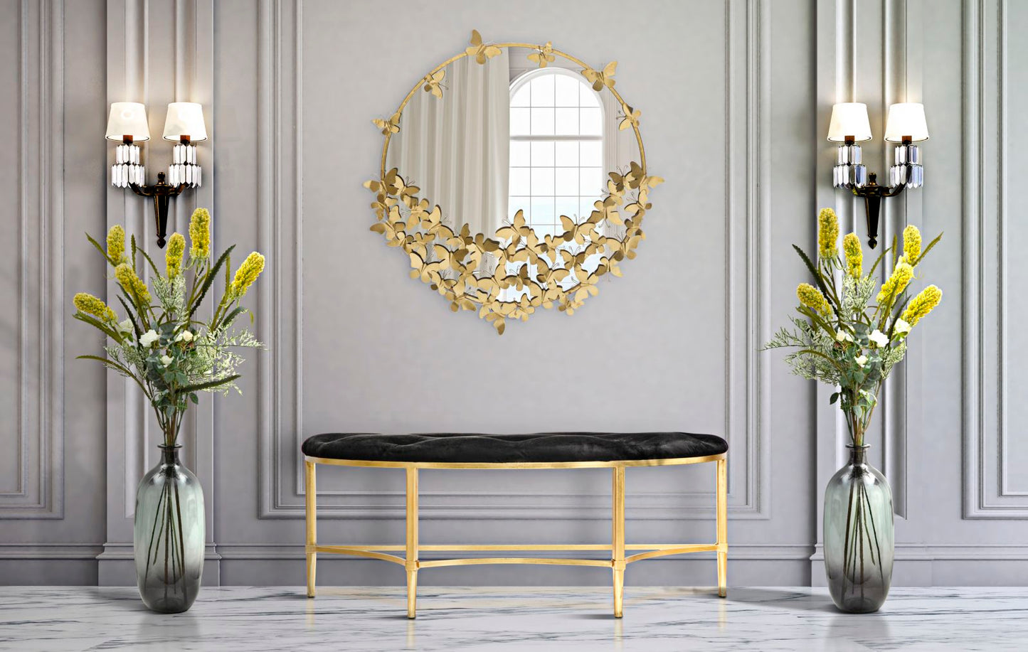 SPECCHIO FARFALLE ROND NOUVEAU CM ? 91X3X94