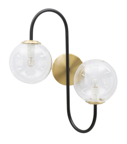 LAMPADA DA MURO FER NOIR CM 36x24x45