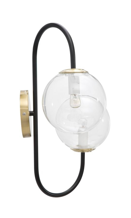 LAMPADA DA MURO FER NOIR CM 36x24x45