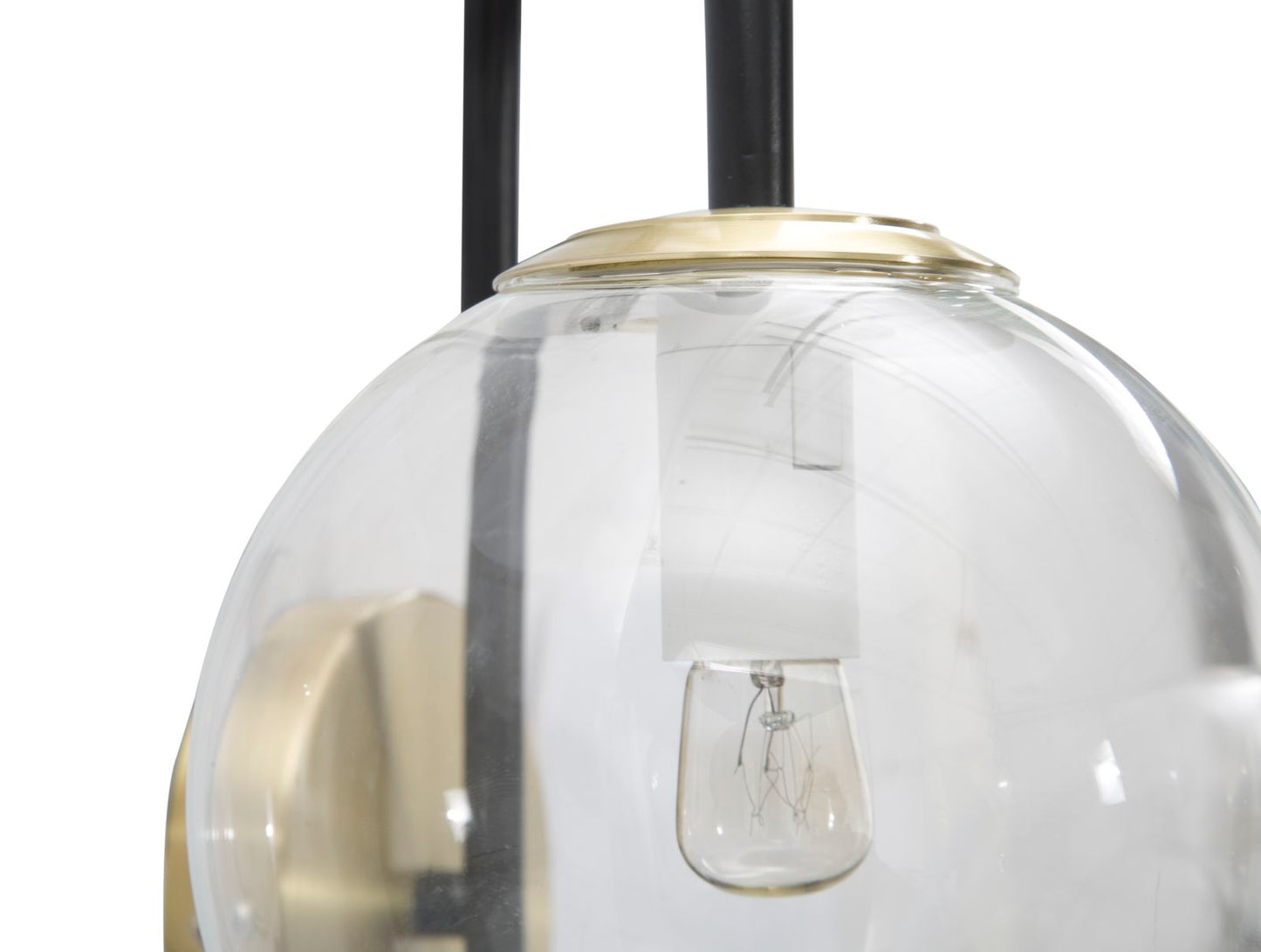 LAMPADA DA MURO FER NOIR CM 36x24x45