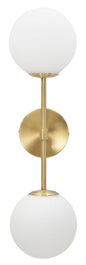 LAMPADA DA MURO GLAMY DOPPIA CM 15x21x55