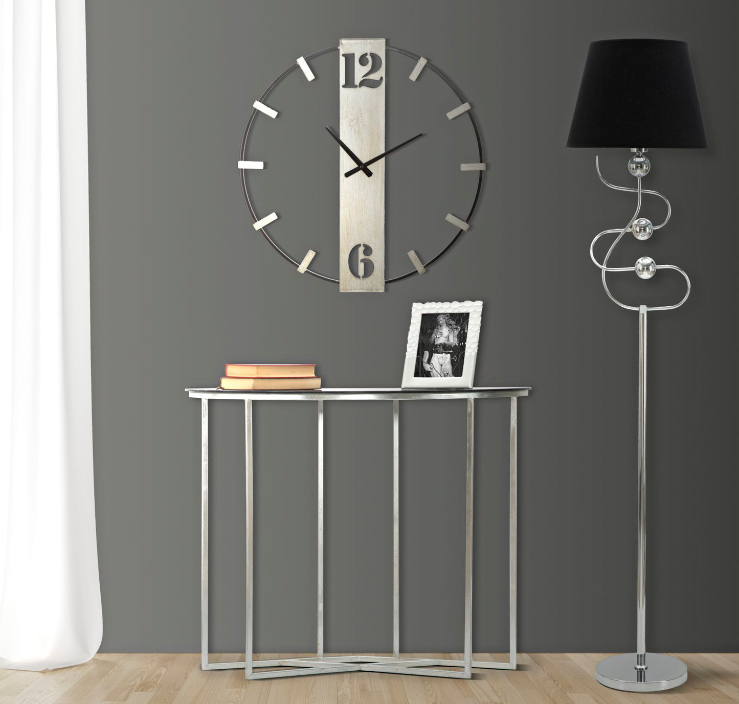 OROLOGIO DA MURO ARGENT CM 61X4,5X63