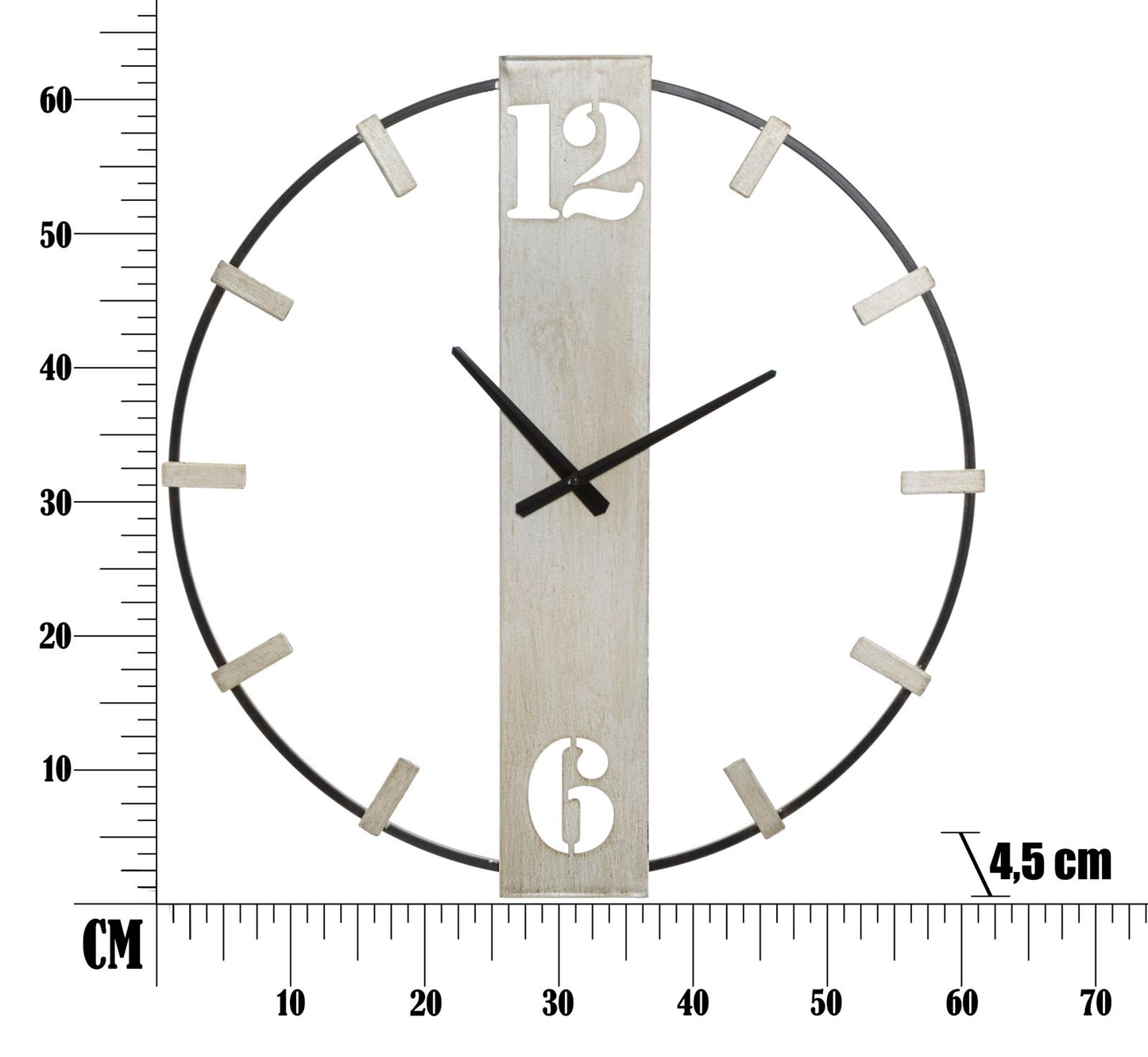 OROLOGIO DA MURO ARGENT CM 61X4,5X63