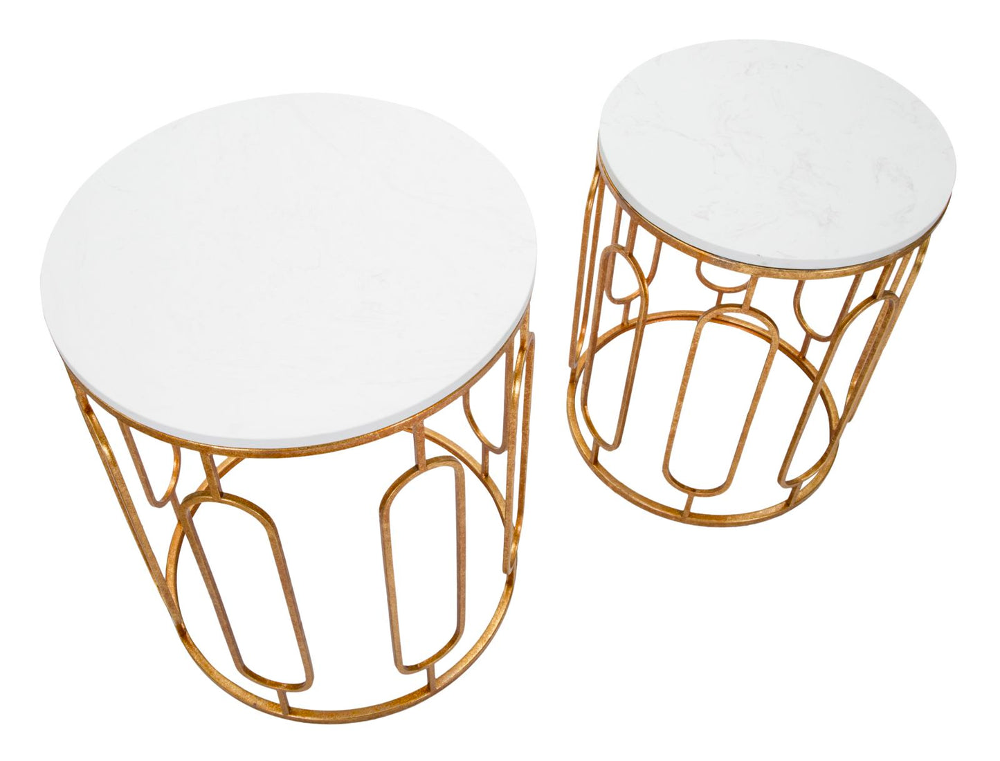 TAVOLINETTI TORY MARBRE COPPIA CM ? 46X55-39X48