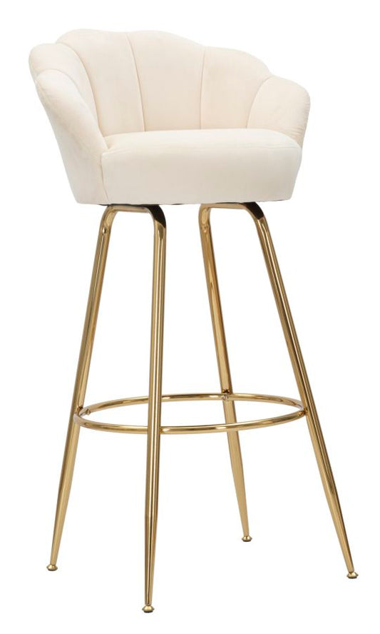 SGABELLO BAR VIENNE CREMA CM 55X53X110