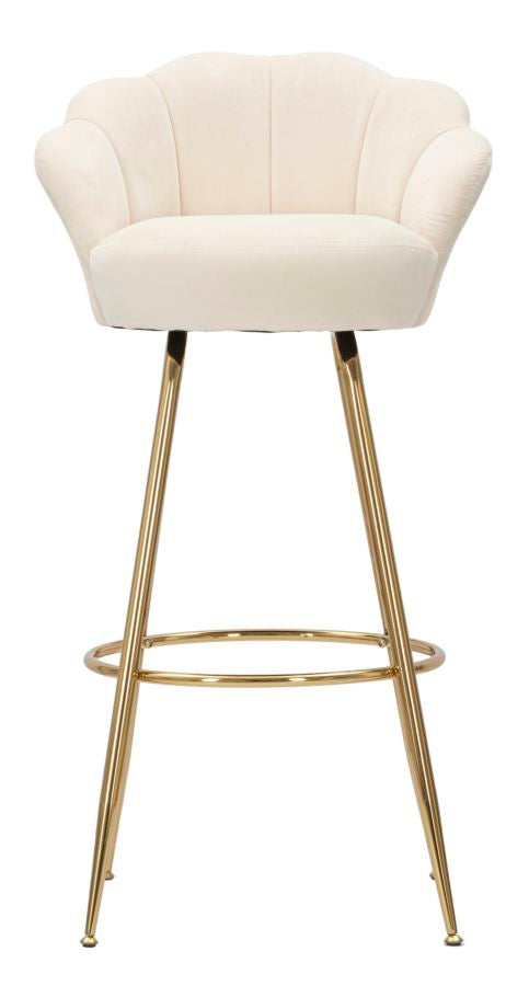 SGABELLO BAR VIENNE CREMA CM 55X53X110
