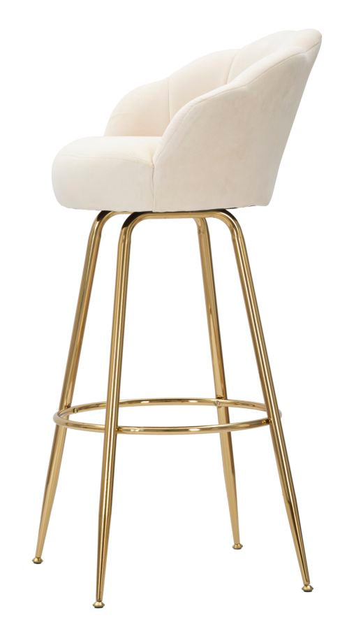 SGABELLO BAR VIENNE CREMA CM 55X53X110