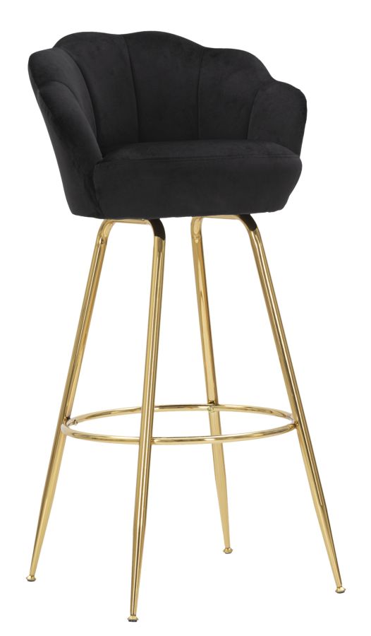 SGABELLO BAR VIENNE NOIR CM 55X53X110